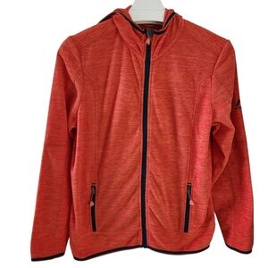 MCKINLEY Orange Hooded Full Zip Fleece Jacket Outdoor Hiking – women’s l